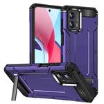 For Motorola Moto G 5G 2023 Matte Holder Phone Case(Purple)