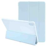 For Huawei MatePad 11 2023 GEBEI 3-folding Holder Shockproof Flip Leather Tablet Case(Sky Blue)