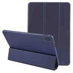 For Huawei MatePad 11 2023 GEBEI 3-folding Holder Shockproof Flip Leather Tablet Case(Dark Blue)
