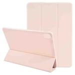 For Huawei MatePad SE 11 GEBEI 3-folding Holder Shockproof Flip Leather Tablet Case(Pink)