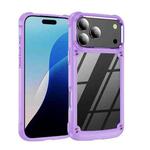 For iPhone 17 Pro Max TPU + PC Lens Protection Phone Case(Purple)