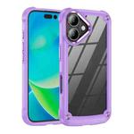 For iPhone 17 TPU + PC Lens Protection Phone Case(Purple)