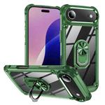 For iPhone 17 Air TPU + PC Lens Protection Phone Case with Ring Holder(Green)