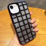 For iPhone SE 2022 / SE 2020 / 8 / 7 3D Grid Glitter Paper Phone Case(Black)