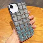 For iPhone SE 2022 / SE 2020 / 8 / 7 3D Grid Glitter Paper Phone Case(Silver)