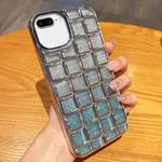For iPhone 8 Plus / 7 Plus 3D Grid Glitter Paper Phone Case(Silver)