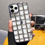 For iPhone 11 Pro 3D Grid Phone Case(Silver)