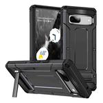 For Google Pixel 7 5G Matte Holder Phone Case(Black)