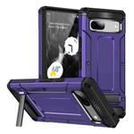 For Google Pixel 7 5G Matte Holder Phone Case(Purple)