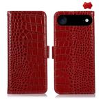 For iPhone 17 Air Crocodile Top Layer Cowhide Leather Phone Case(Red)