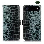 For iPhone 17 Air Crocodile Top Layer Cowhide Leather Phone Case(Green)