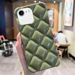 For iPhone SE 2022 / SE 2020 / 8 / 7 Diamond Lattice Varnish TPU Phone Case(Olive Green)