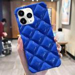 For iPhone 11 Pro Diamond Lattice Varnish TPU Phone Case(Blue)