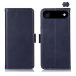 For iPhone 17 Air Crazy Horse Top Layer Cowhide Leather Phone Case(Blue)