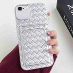 For iPhone 6s / 6 Weave Texture Card Slot Skin Feel Phone Case(Silver)