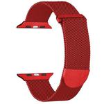 For Apple Watch 4 44mm Milanese Metal Magnetic Watch Band(Red)