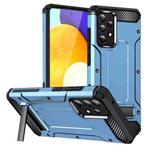 For Samsung Galaxy A52 Matte Holder Phone Case(Space Blue)