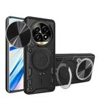 For Realme 13 Pro 5G / 13 Pro+ 5G CD Texture Sliding Camshield Magnetic Holder Phone Case(Black)