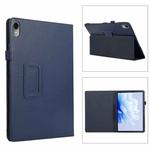 For Huawei MatePad Air 11.5 inch Litchi Texture Leather Tablet Case with Holder(Dark Blue)