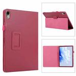 For Huawei MatePad Air 11.5 inch Litchi Texture Leather Tablet Case with Holder(Rose Red)