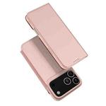 For iPhone 17 Pro DUX DUCIS Skin Pro Series Flip Leather Phone Case(Rose Gold)