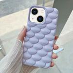 For iPhone 13 3D Scale Style TPU Phone Case(Light Purple)