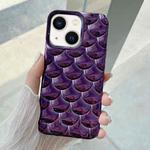 For iPhone 13 3D Scale Style TPU Phone Case(Deep Purple)