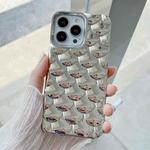 For iPhone 13 Pro Max 3D Scale Style TPU Phone Case(Silver)