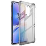 For OnePlus 8 Pro IMAK Full Coverage Shockproof TPU Protective Case(Transparent Black)