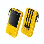 WK WP-09 12W 10000mAh Power Bank with Cable(Yellow)