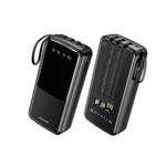 WK WP-10 12W 20000mAh Power Bank with Cable(Black)