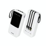 WK WP-10 12W 20000mAh Power Bank with Cable(White)