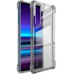 For Sony Xperia 1 II IMAK Full Coverage Shockproof TPU Protective Case(Transparent Black)