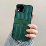 For iPhone XR Glitter Powder Door Frame TPU Phone Case(Green)