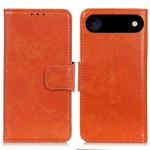For iPhone 17 Air Nappa Texture Leather Case(Orange)