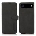For iPhone 17 Air KHAZNEH Matte Texture Leather Phone Case(Black)