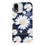 For iPhone XR Frosted Daisy Film Phone Case(White Flower)