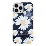 For iPhone 12 Pro Frosted Daisy Film Phone Case(White Flower)