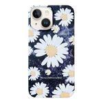 For iPhone 13 Frosted Daisy Film Phone Case(White Flower)
