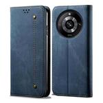 For Realme 11 Pro / 11 Pro+ Denim Texture Flip Leather Phone Case(Blue)