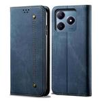 For Realme C63 / C61 Denim Texture Flip Leather Phone Case(Blue)