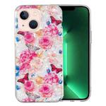 For iPhone 14 Plus IMD Shell Pattern TPU Phone Case(Butterfly Flower)