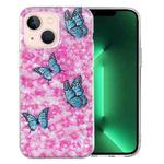 For iPhone 14 IMD Shell Pattern TPU Phone Case(Colorful Butterfly)