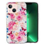 For iPhone 14 IMD Shell Pattern TPU Phone Case(Butterfly Flower)