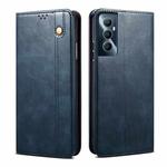 For Realme C65 4G Oil Wax Crazy Horse Texture Leather Phone Case(Blue)