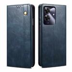 For Realme Note 60 4G / C61 4G Oil Wax Crazy Horse Texture Leather Phone Case(Blue)