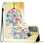 For Motorola Moto G50 Colored Drawing Leather Phone Case(Dream Catcher)