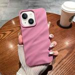 For iPhone 14 Plus Solid Color Wave Texture TPU Phone Case(Taro Purple)