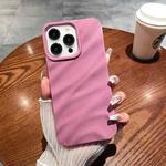 For iPhone 14 Pro Solid Color Wave Texture TPU Phone Case(Taro Purple)