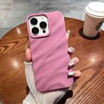 For iPhone 14 Pro Max Solid Color Wave Texture TPU Phone Case(Taro Purple)